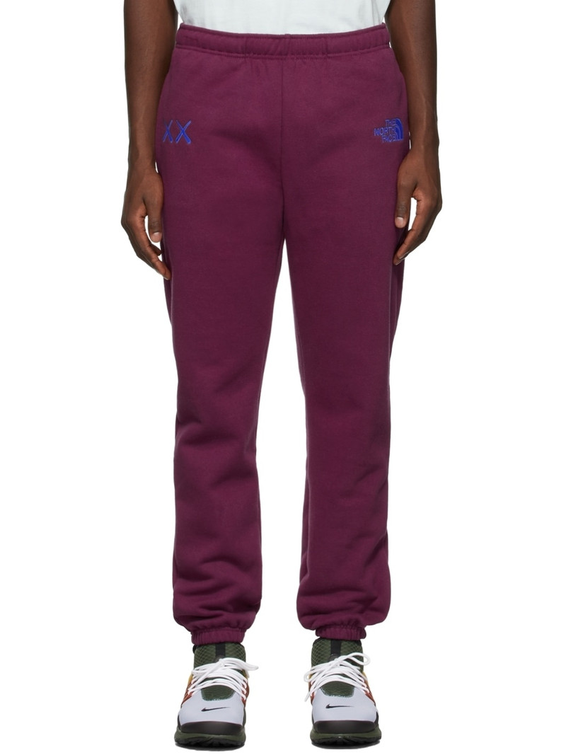 Purple KAWS Edition Logo Lounge Pants - 1