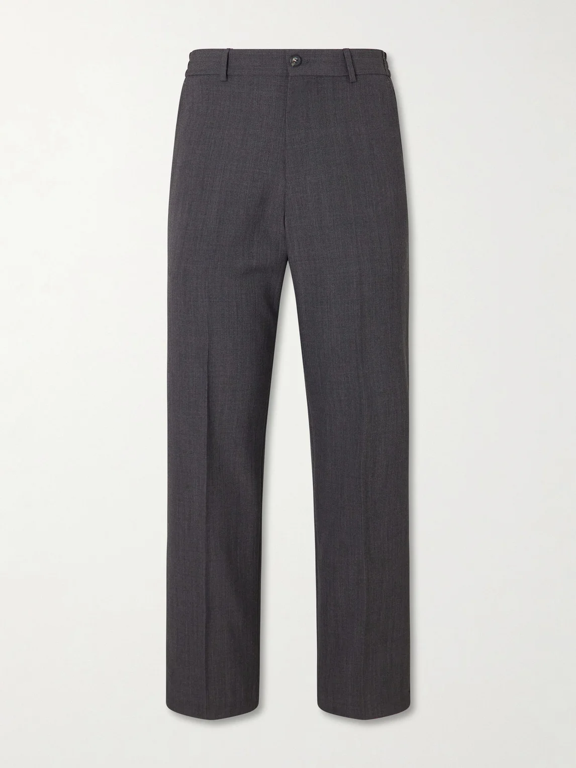 Dylan Straight-Leg Wool-Blend Grain de Poudre Trousers - 1