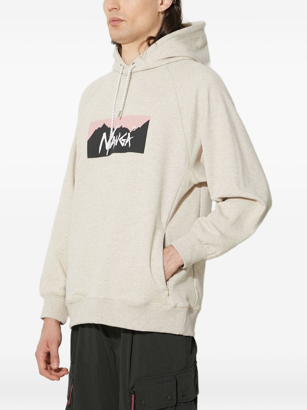 logo-print hoodie - 2