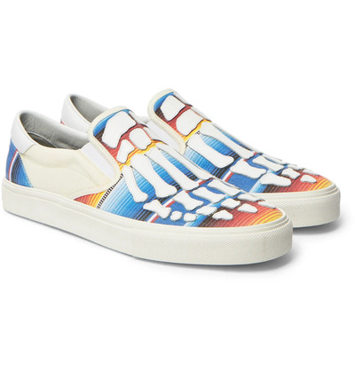 AMIRI Baja Skel-Toe Canvas and Leather Slip-On Sneakers outlook