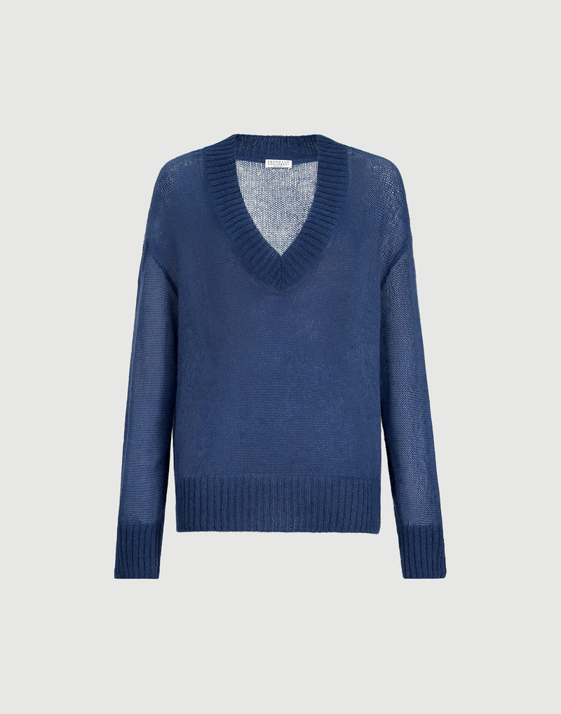 Virgin wool and mohair sweater 1