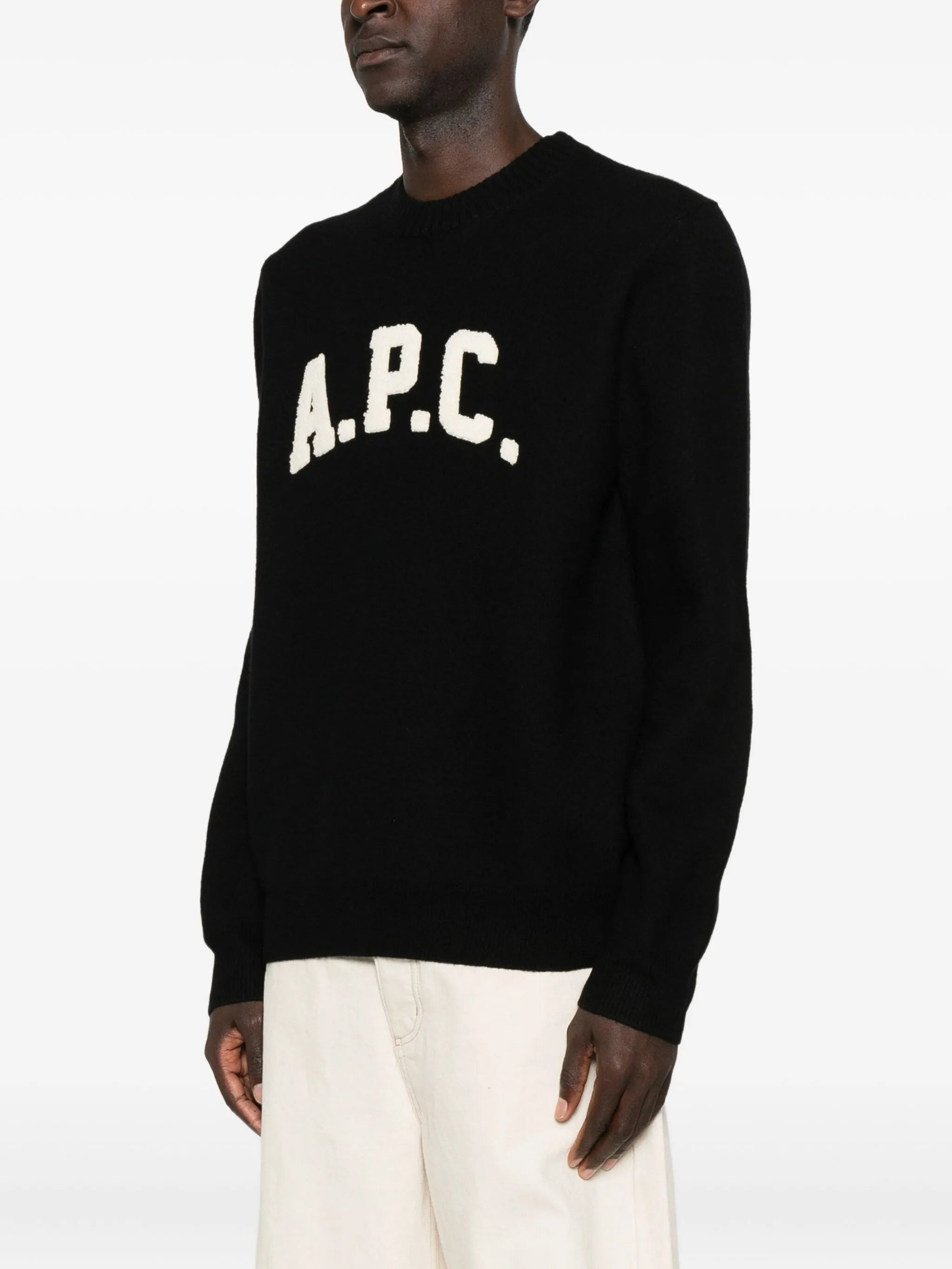 A.p.c. Logo-detail Crew-neck Sweater - 5