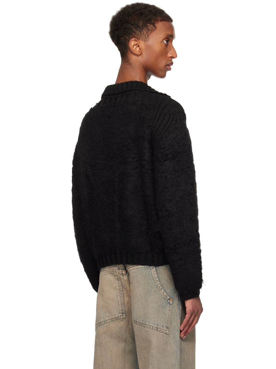 Black Teddy Cardigan - 3