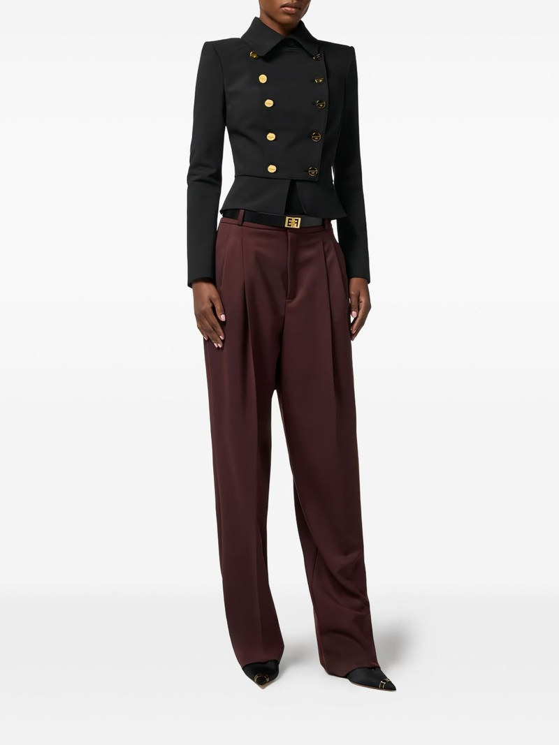 ELISABETTA FRANCHI peplum criss-cross jacket outlook