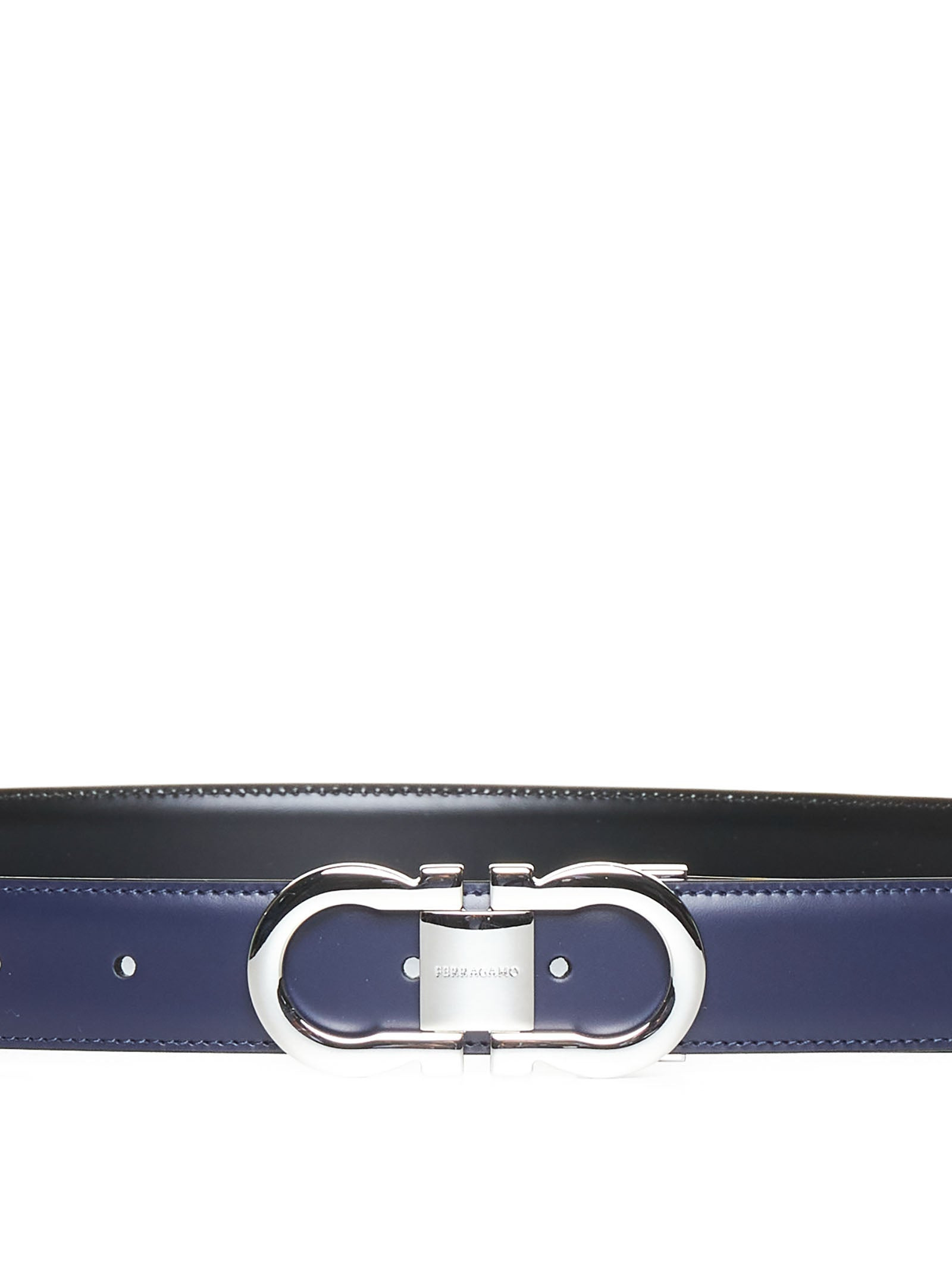Ferragamo Men Gancini Leather Reversible Belt - 2