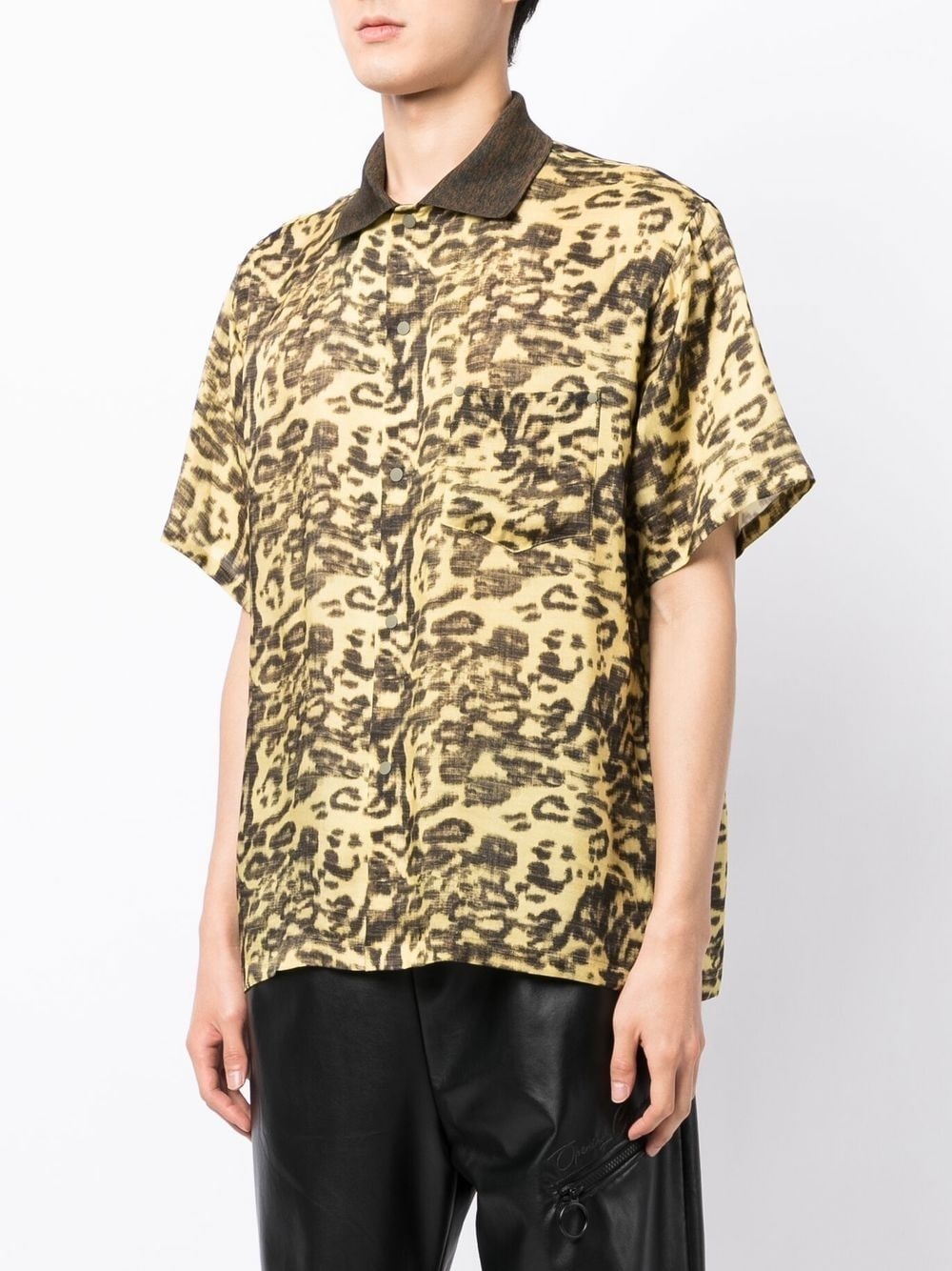 LEOPARD-PRINT SHORT-SLEEVED SHIRT - 3