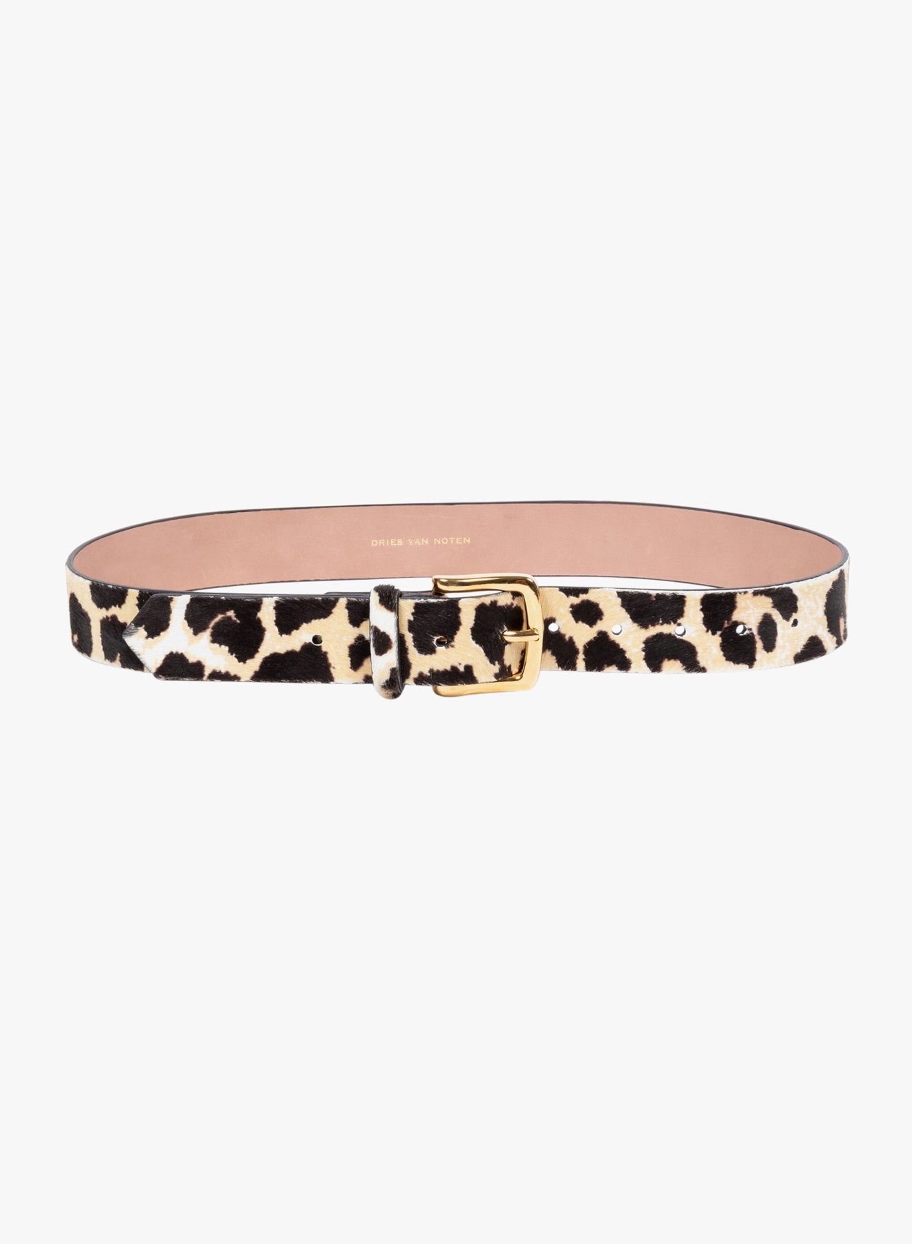 LEOPARD LEATHER BELT - 1