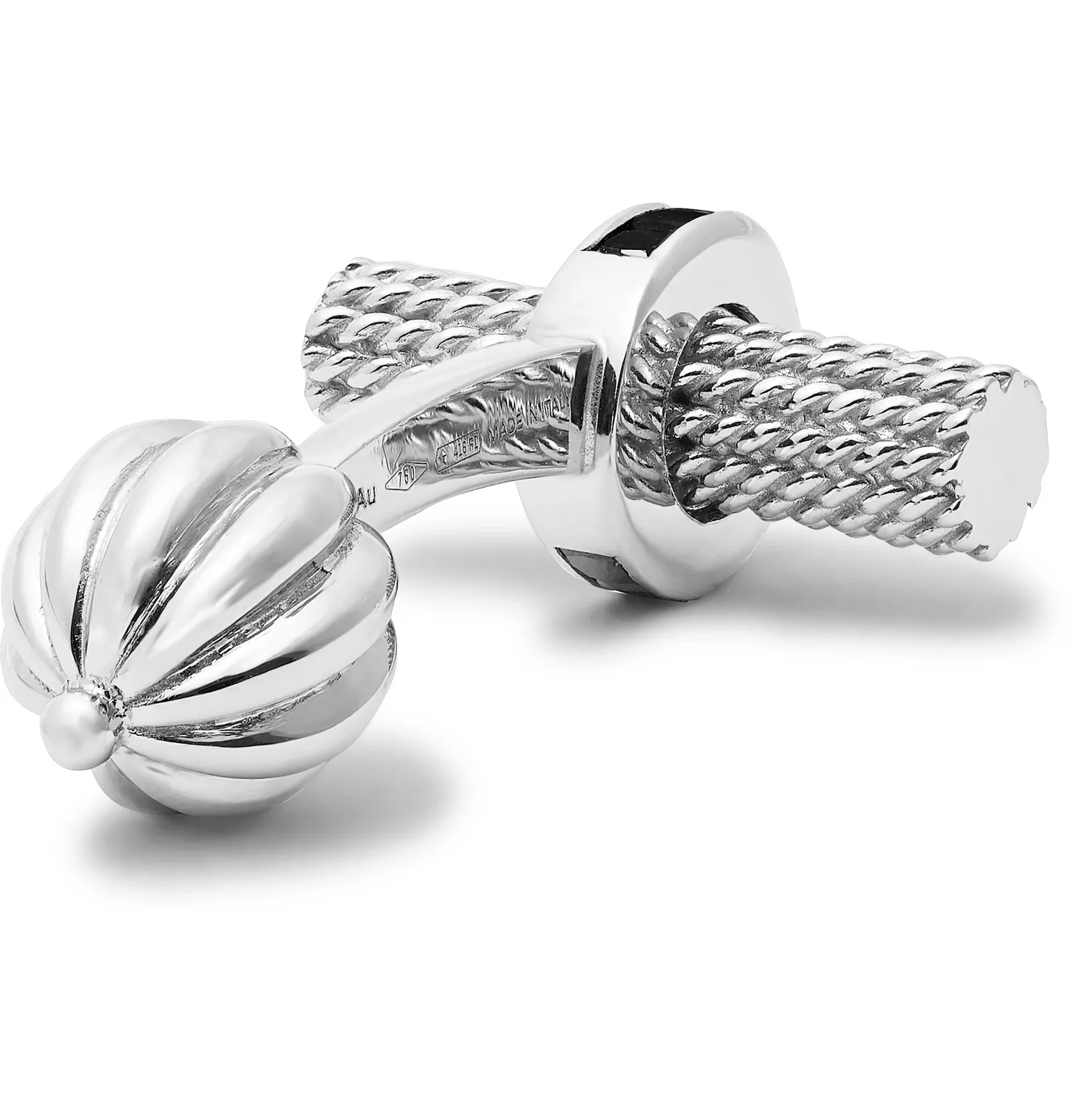 18-Karat White Gold Diamond Cufflinks - 2