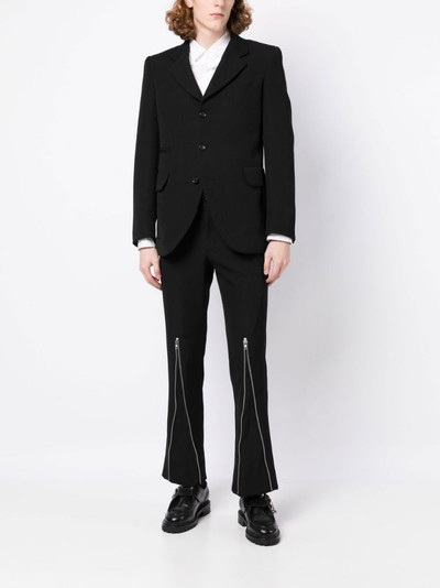 Comme des Garçons Homme Plus zip-detail skinny trousers outlook