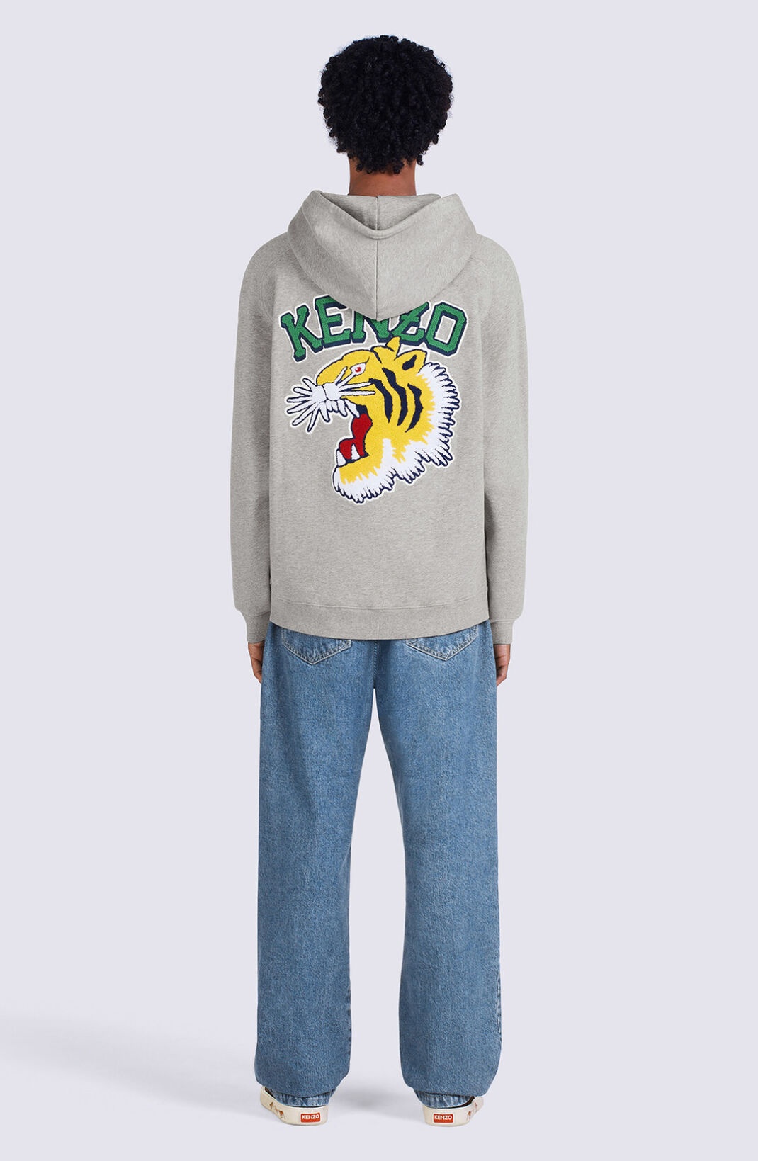 パーカー・フーディ KENZO TIGER VARSITY HOODIE Kenzo Varsity Jungle Tiger logo-embroidered Hoodie | Black