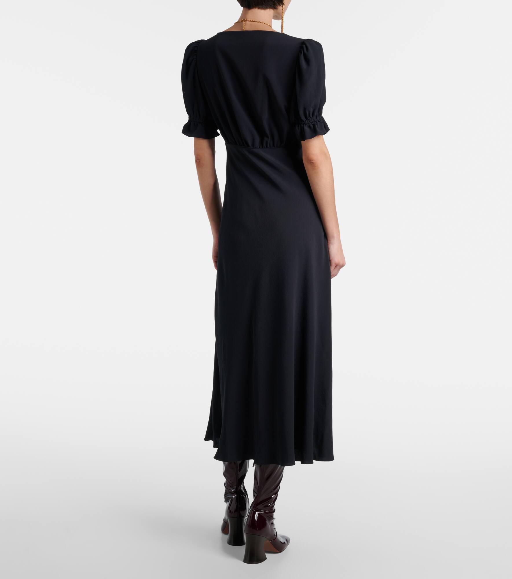 Gathered midi dress - 3