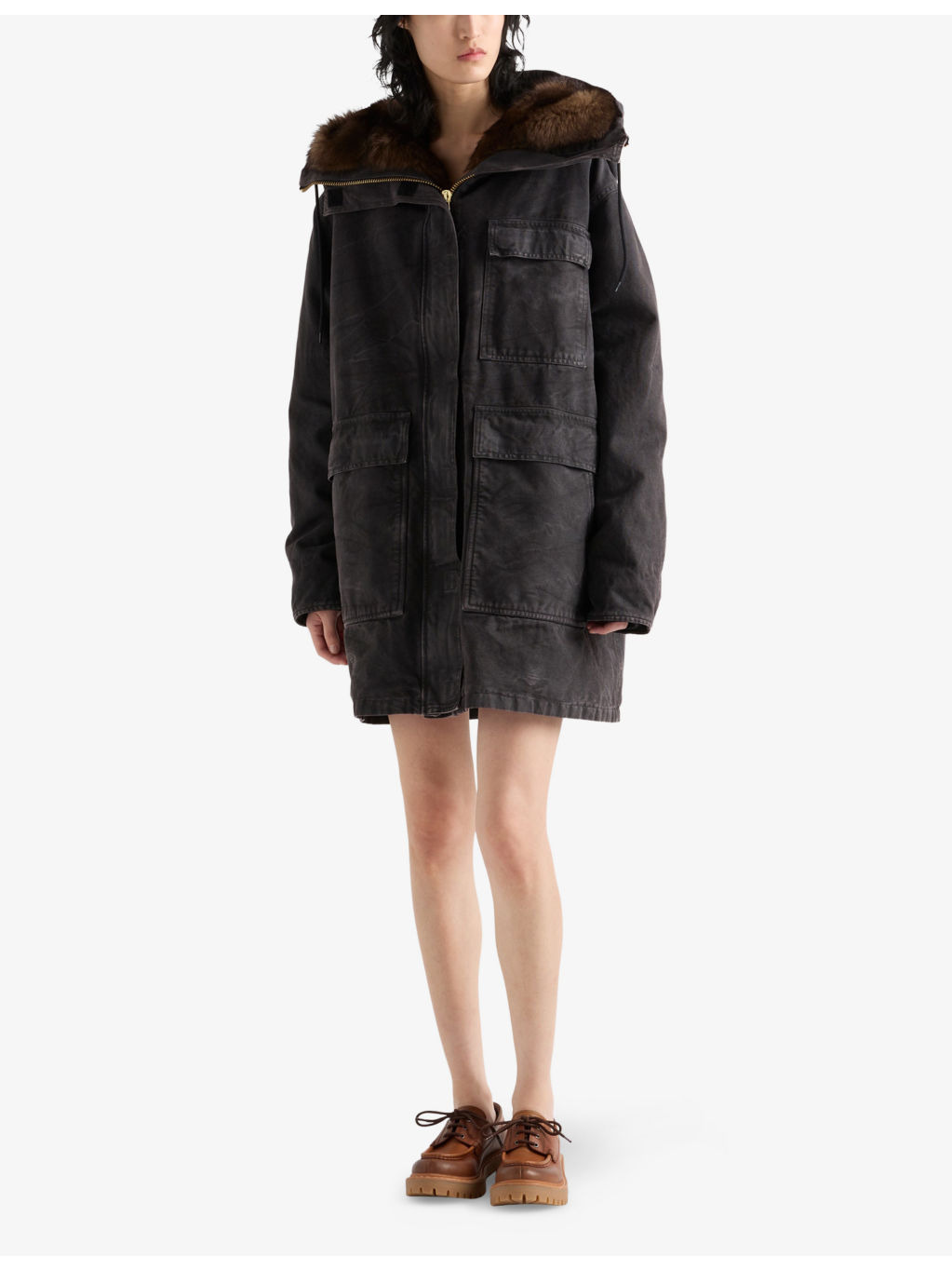 Garment-Dyed Cotton Canvas Parka Coat - 2