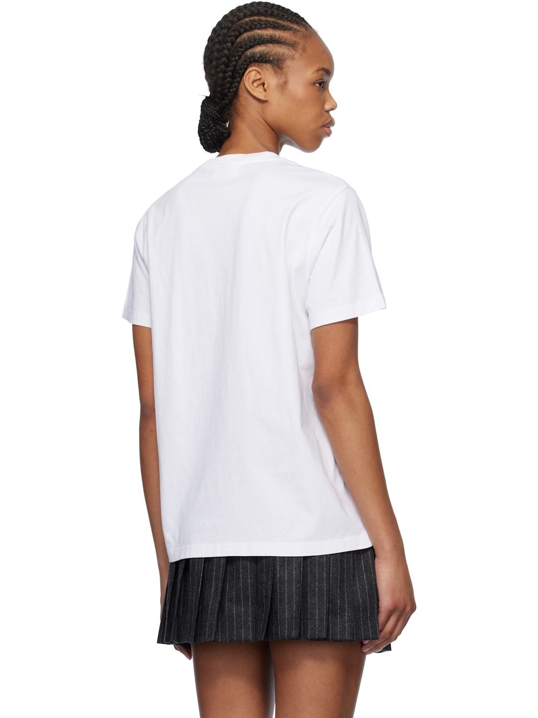 White Graphic Bunny Jersey T-shirt - 3