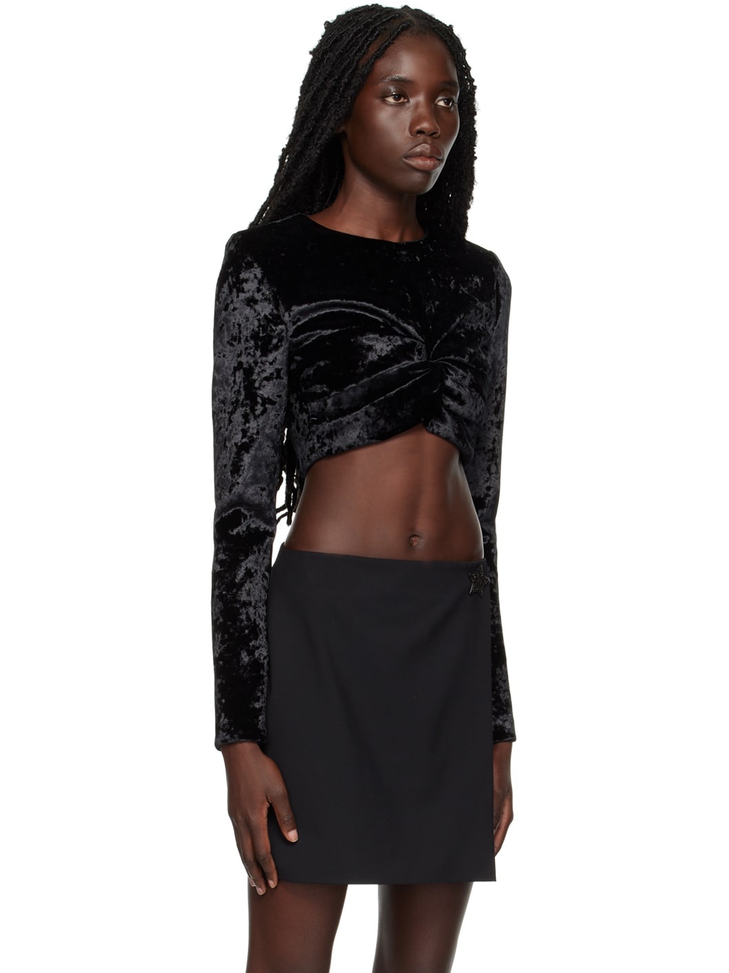 Black Twist Blouse - 2