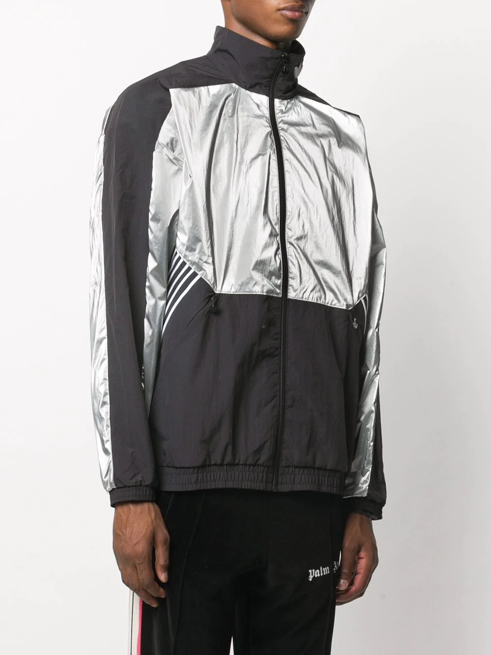 silver detail windbreaker - 3