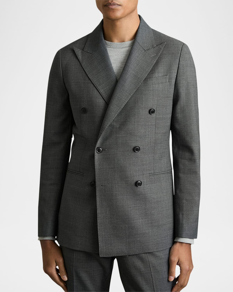 REISS Men's Malibu Peak Textured Sport Coat outlook