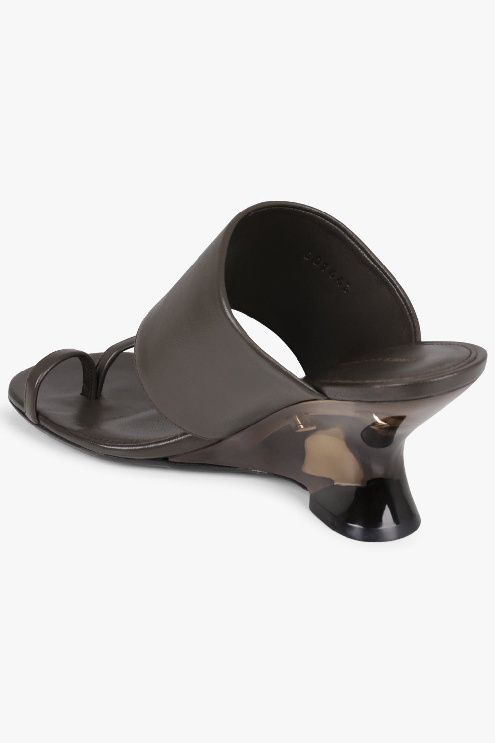 SCULPTURAL WEDGE 75MM MULE | BROWN - 3