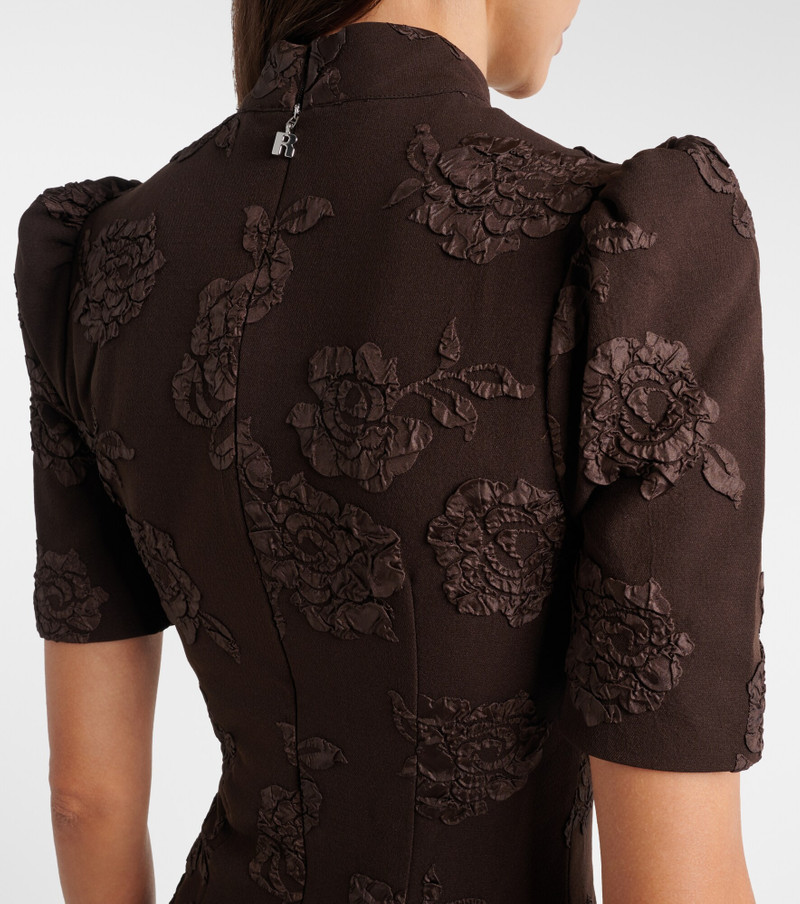Floral jacquard midi dress 5