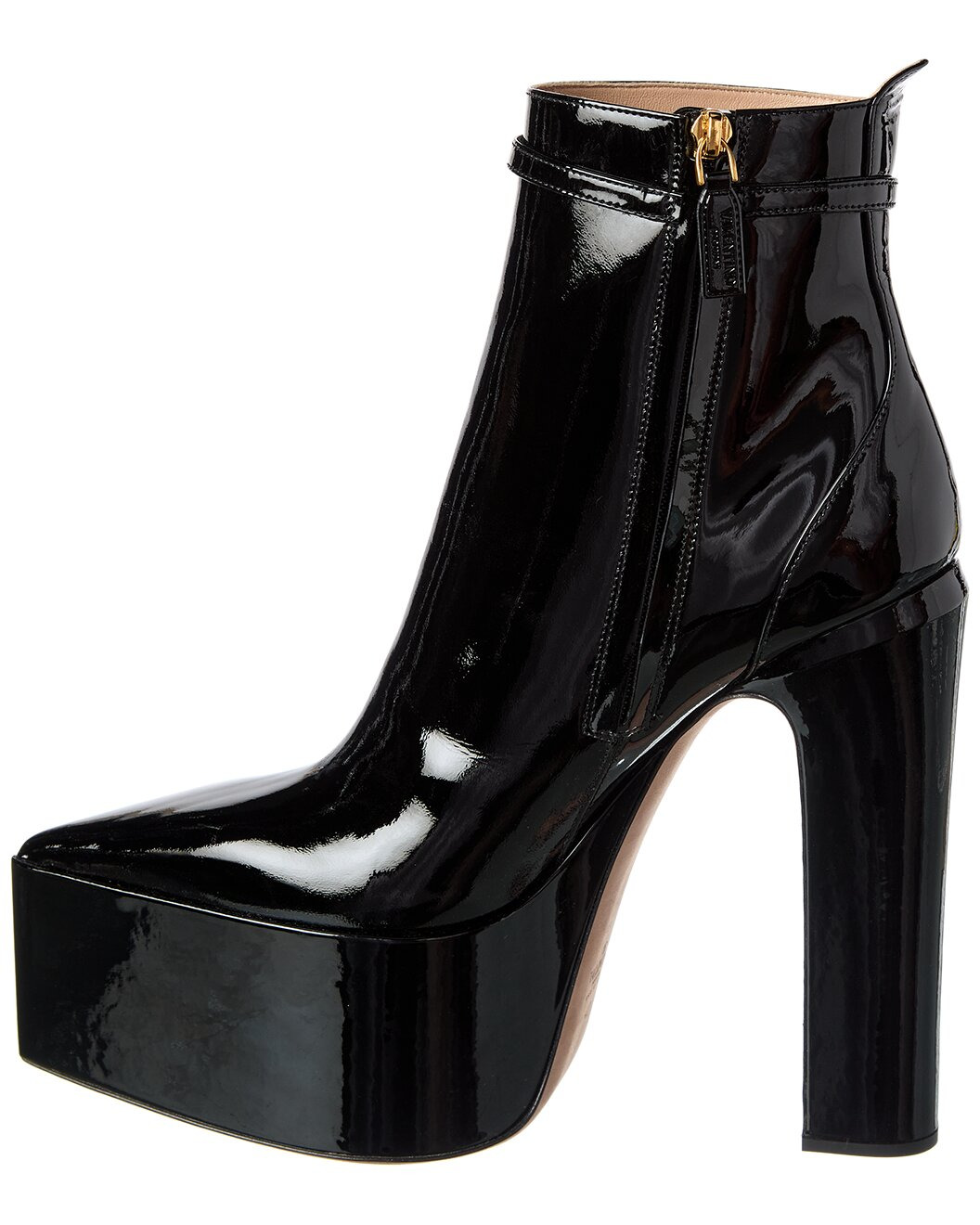 Valentino Tan-Go 165 Patent Platform Bootie - 2