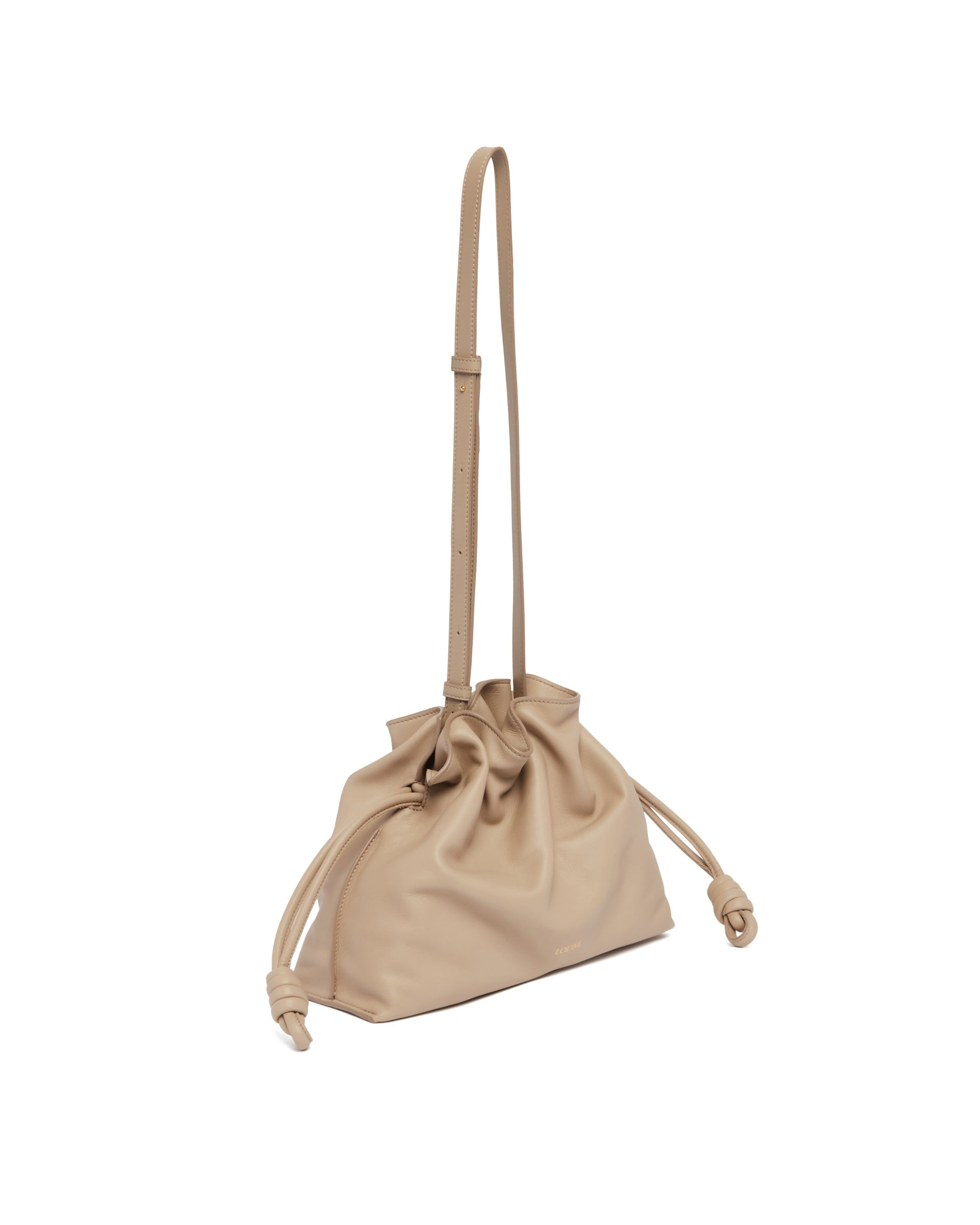 Beige Medium Flamenco Clutch Bag - 6
