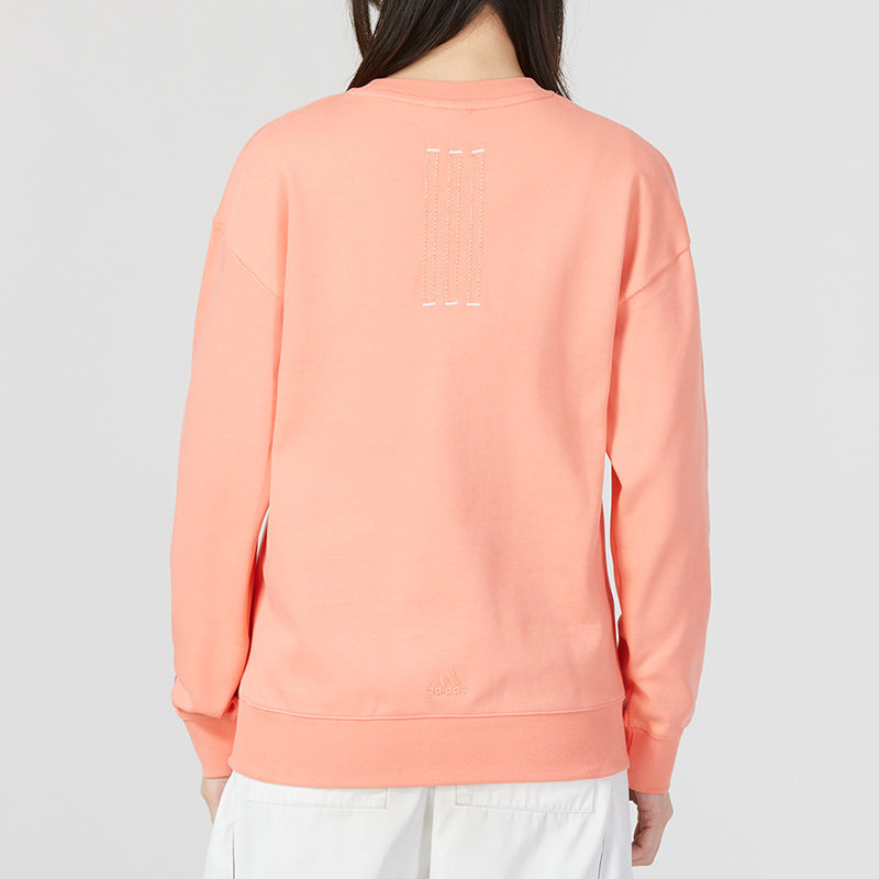 (WMNS) adidas Graphic Sweaters 'Orange' HZ3003 - 4