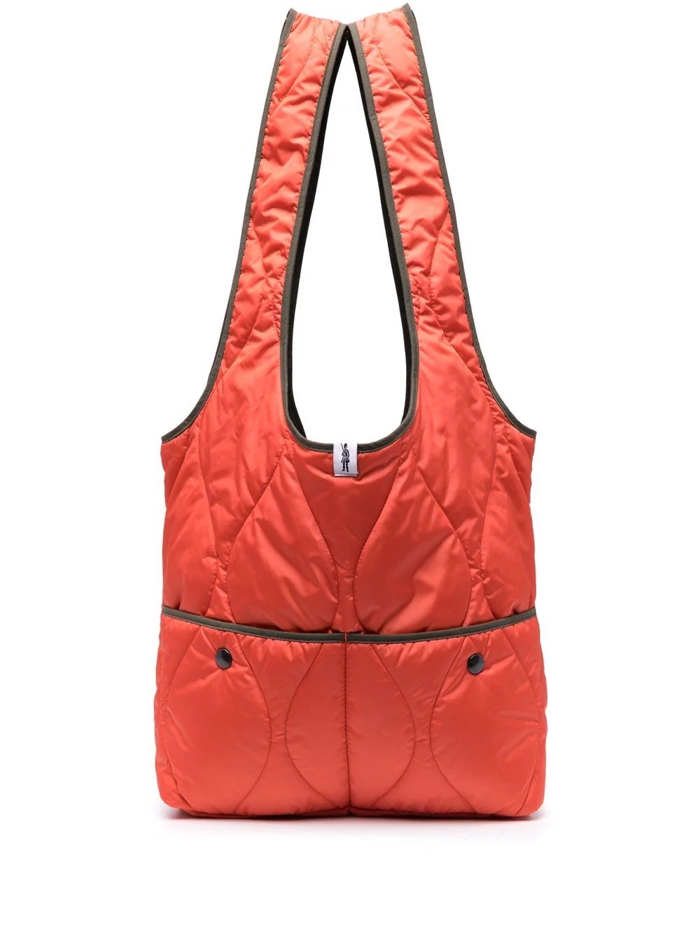 quilted market tote bag - 1