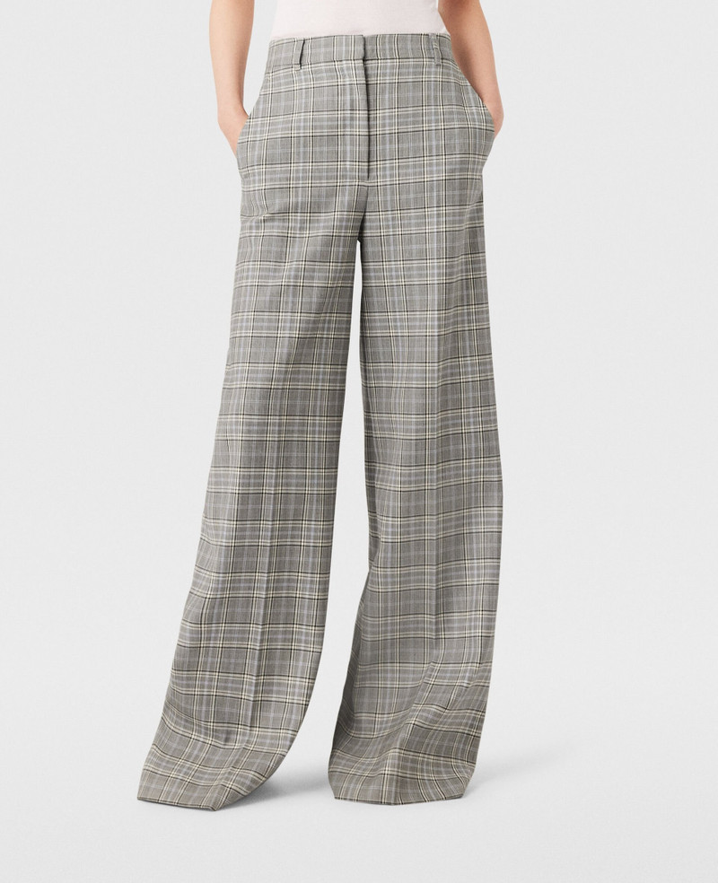 High-Rise Wide-Leg Wool Pants - 1