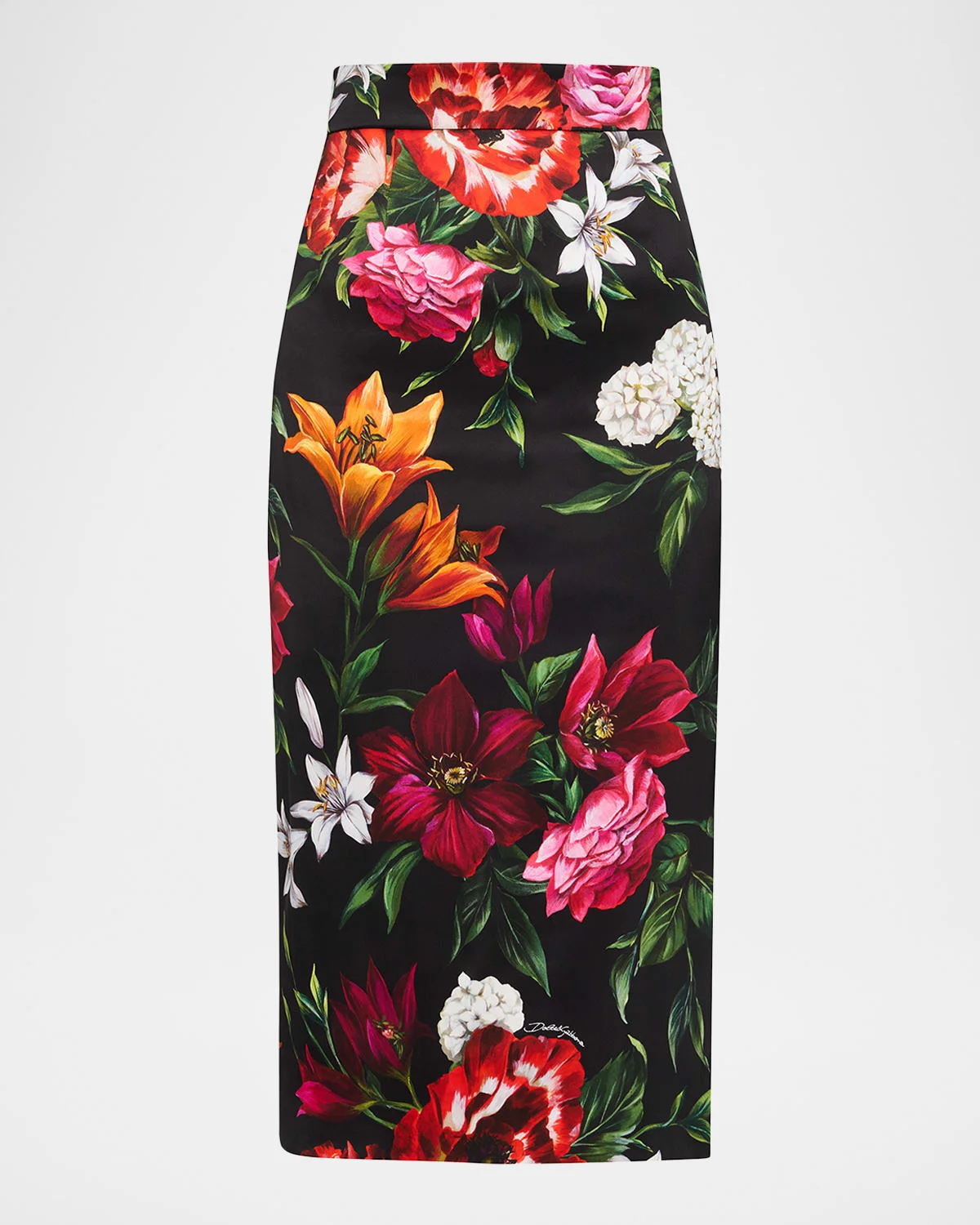 Floral Bouquet Midi Skirt - 1
