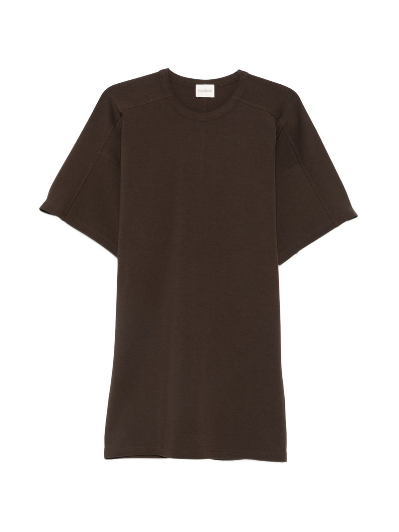 short-sleeve panelled dress 1
