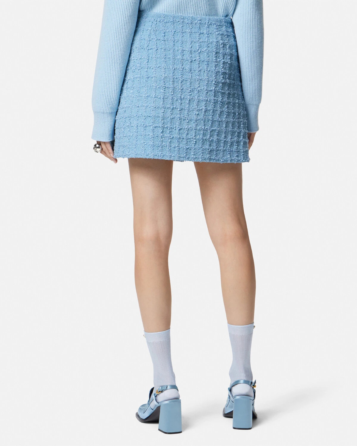 Heritage Tweed Wrap Mini Skirt - 5