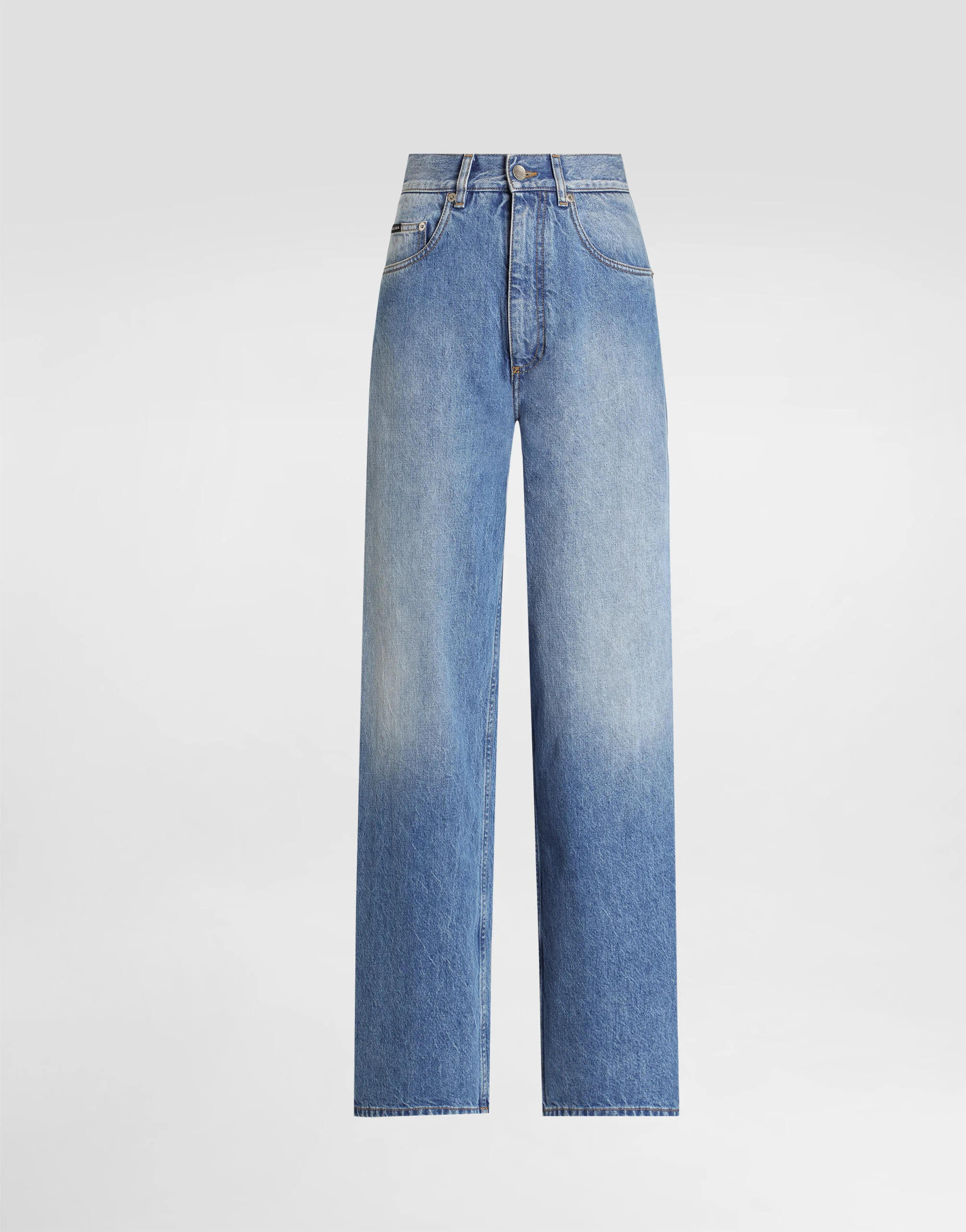 5-pocket denim trousers - 1
