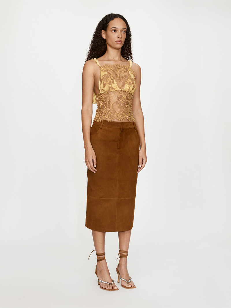 Aluna Lace Draped Silk Cami 3