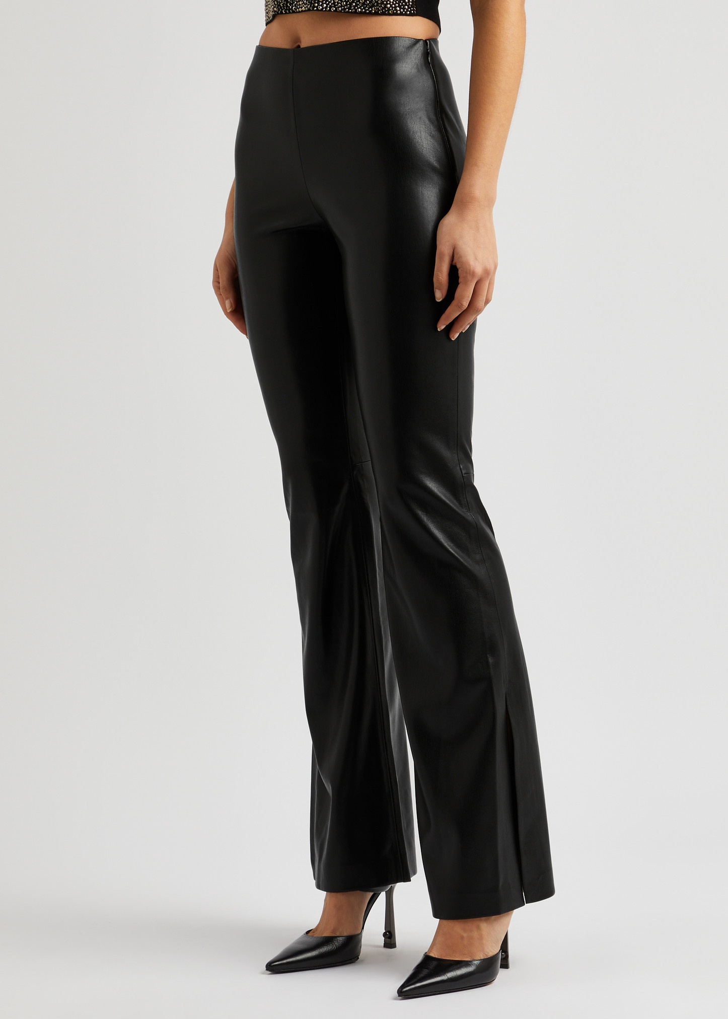 Tina faux leather trousers - 2