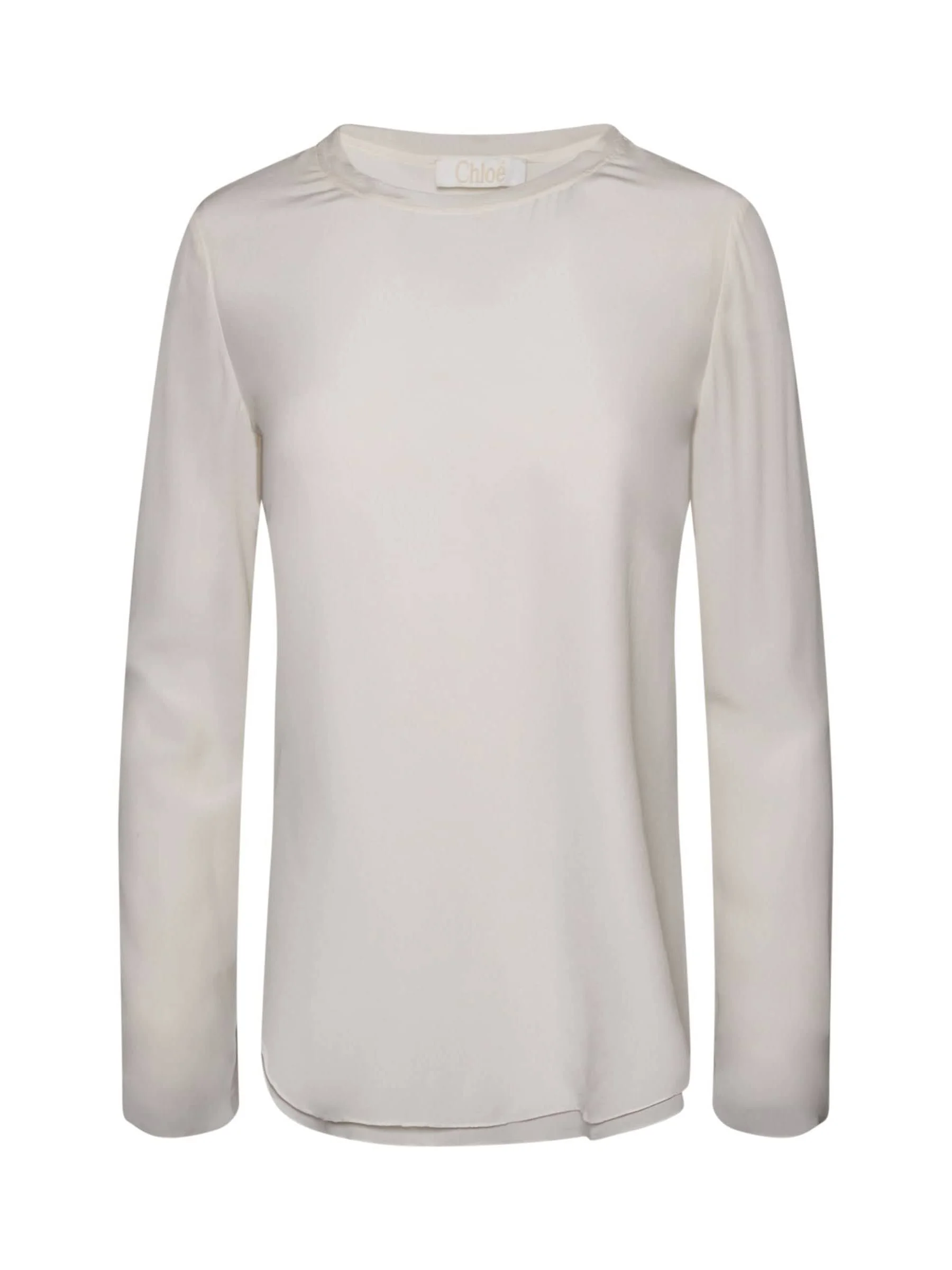 Long Sleeve Top in White - 1