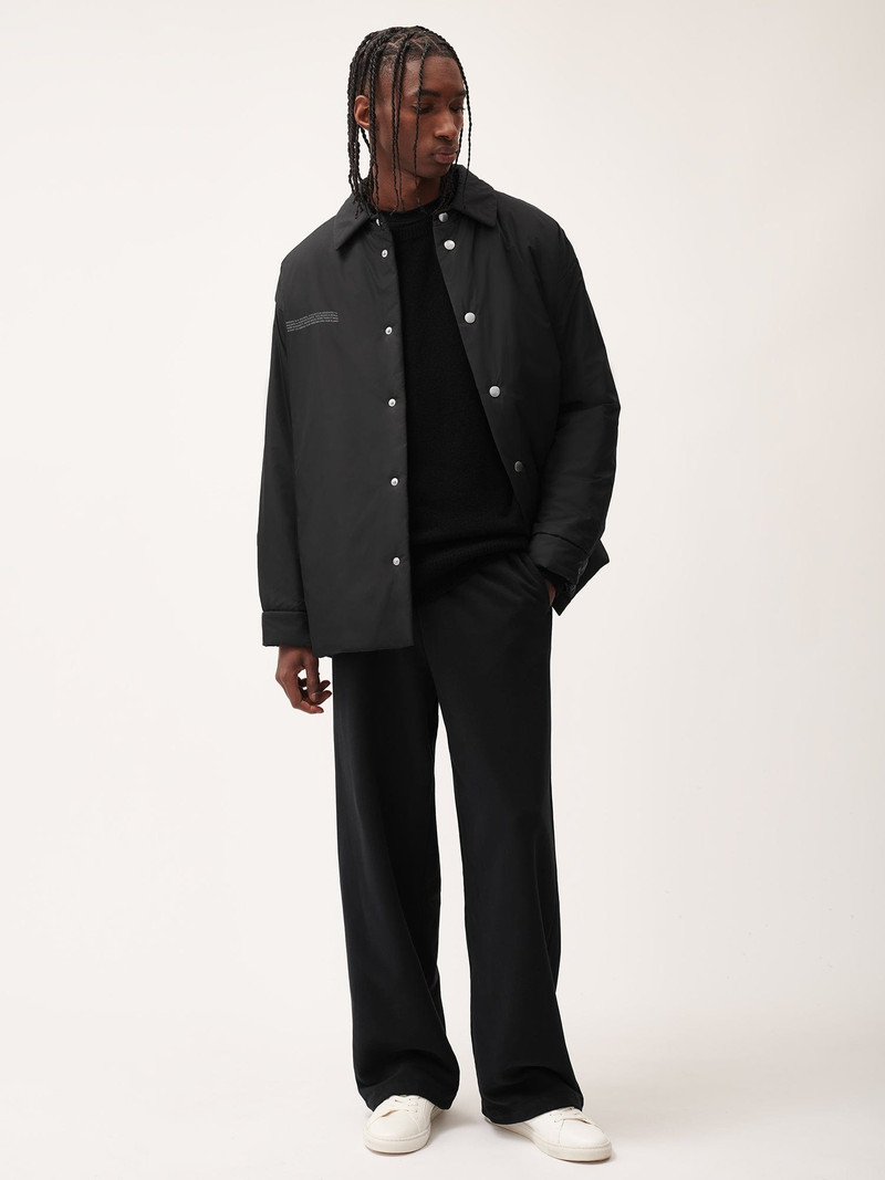 PANGAIA Mens 365 Midweight Straight Leg Track Pants - Twilight Black outlook
