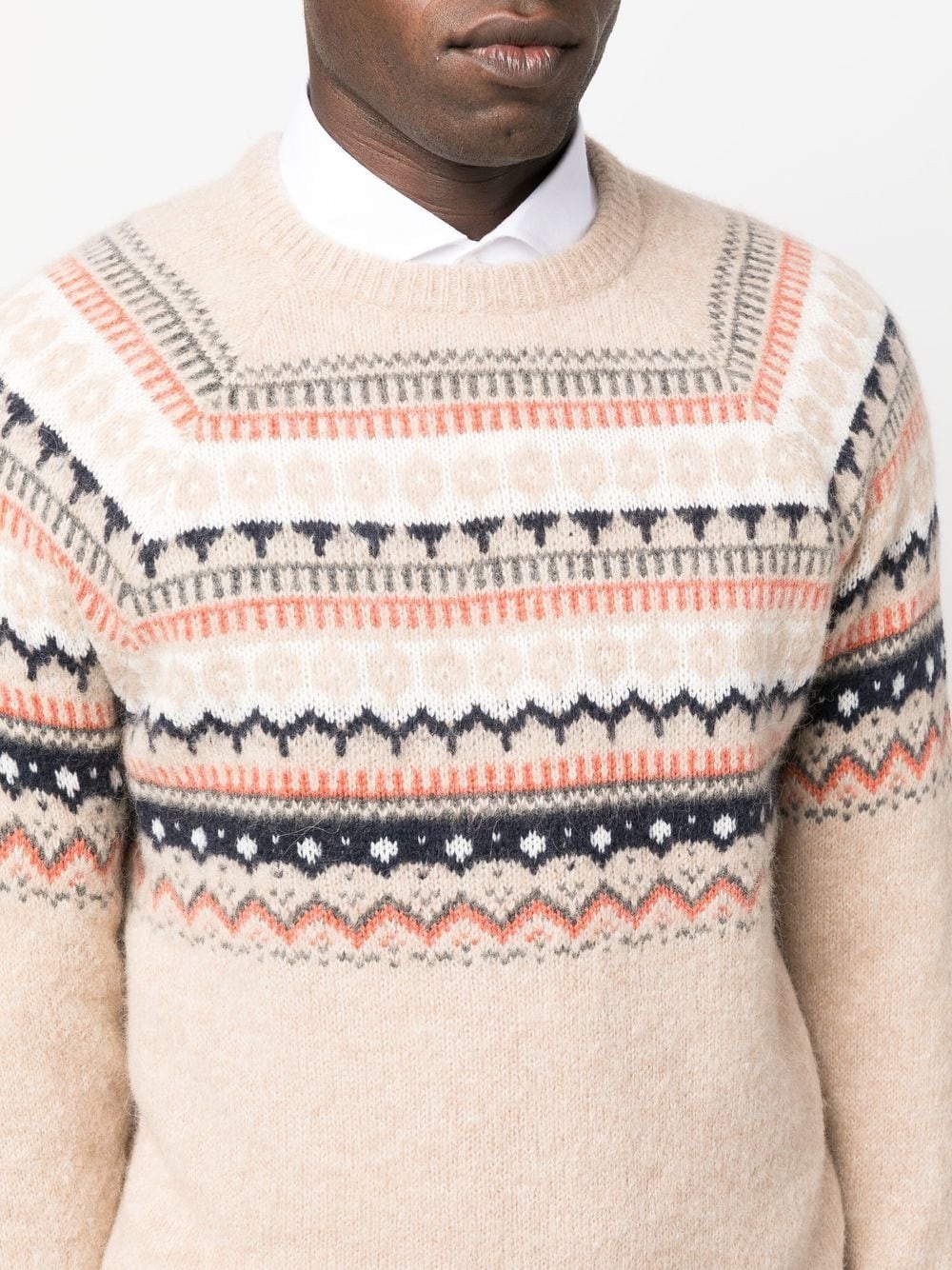 fair isle intarsia knit jumper - 5