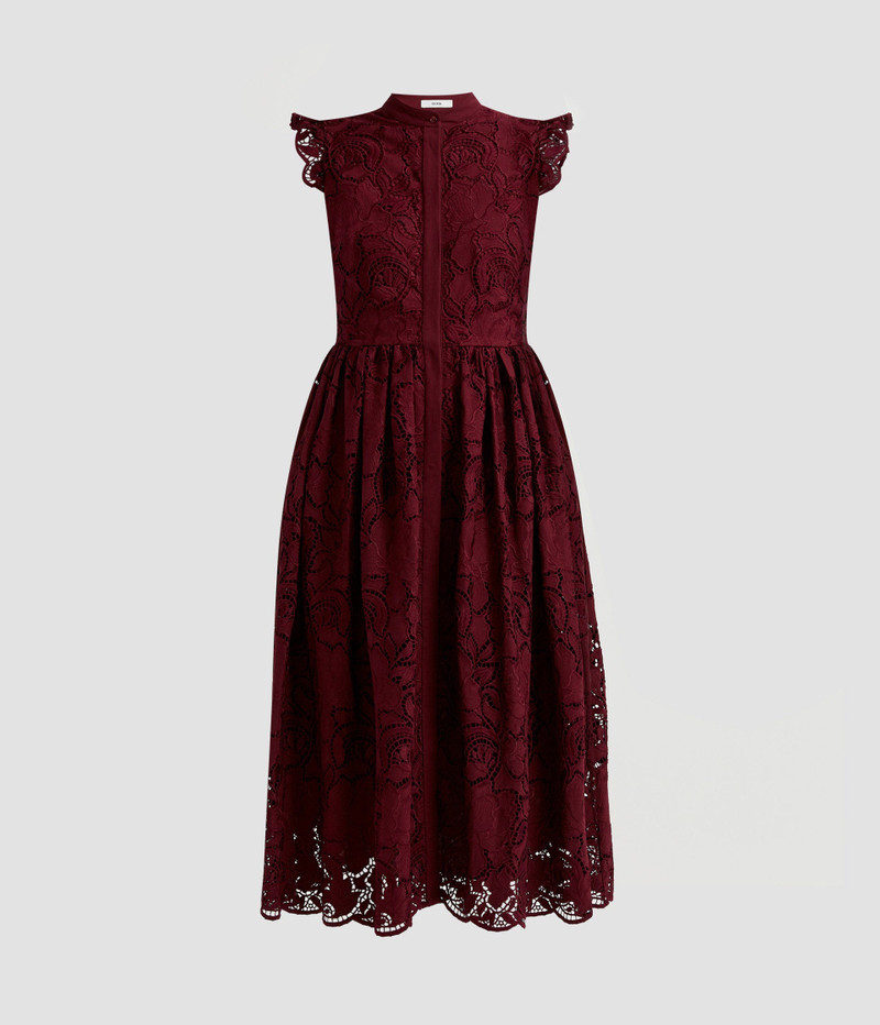 Erdem SLEEVELESS FLARED MIDI DRESS outlook