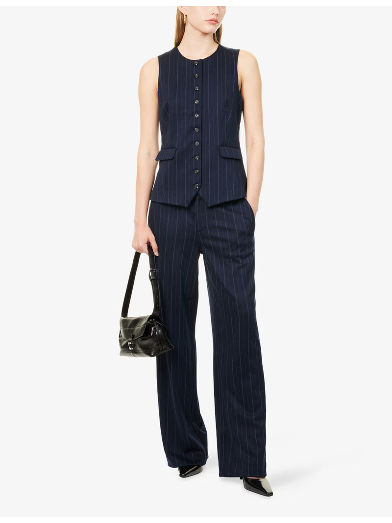 rag & bone Irina Ponte Straight-Leg Stretch-Woven Trousers outlook
