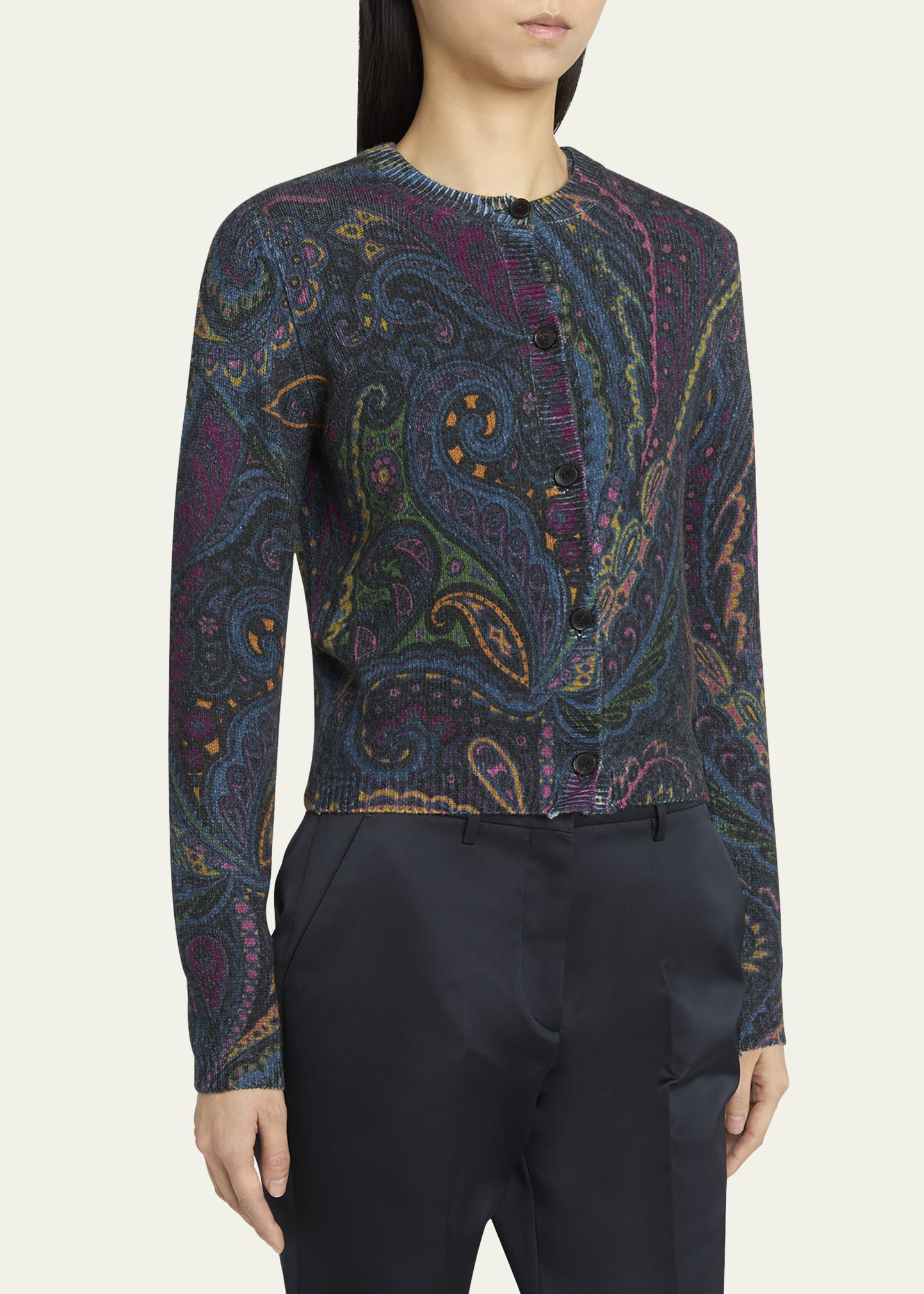 Paisley Knit Cardigan - 4
