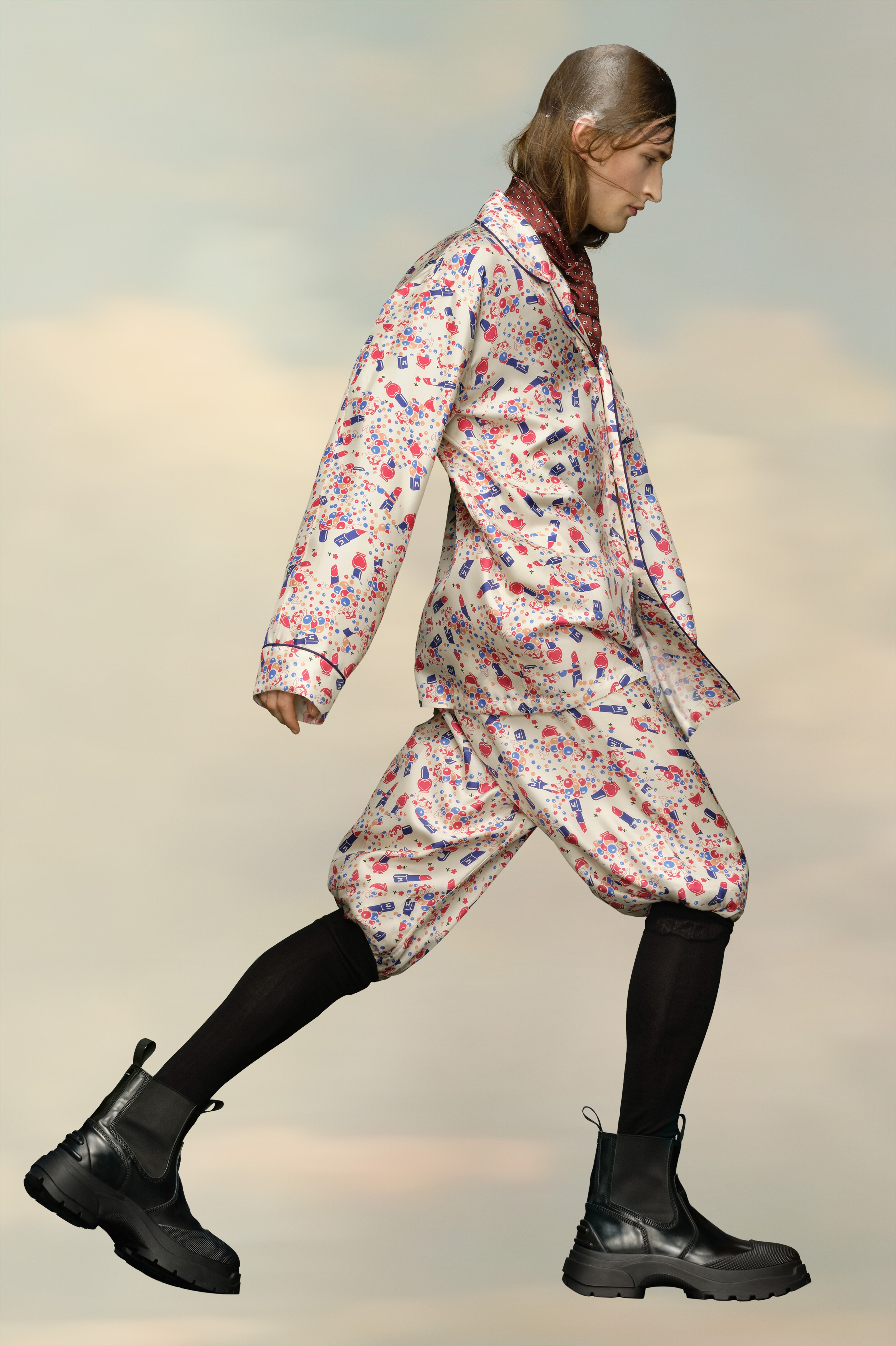 Ditsy' silk shirt - 3