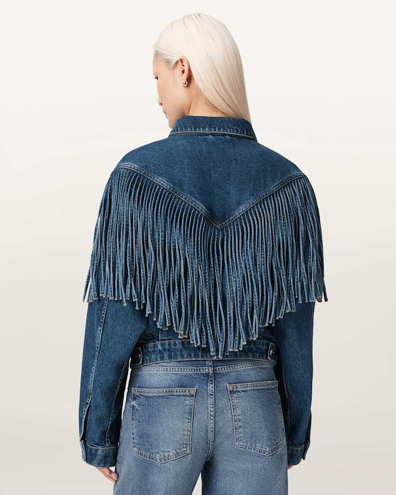 MARLENE WESTEN TASSEL DENIM JACKET 6