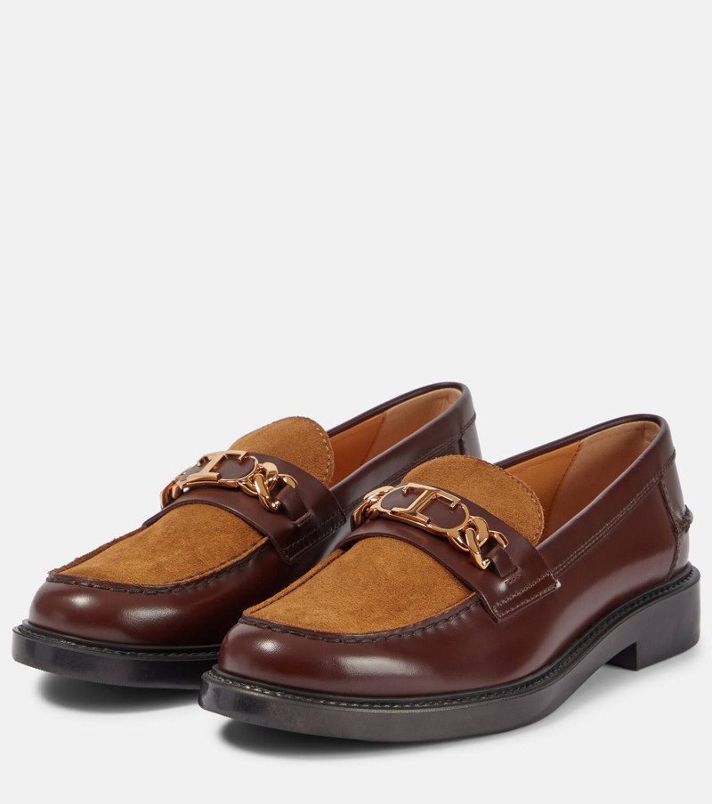 Leather and suede loafers 5