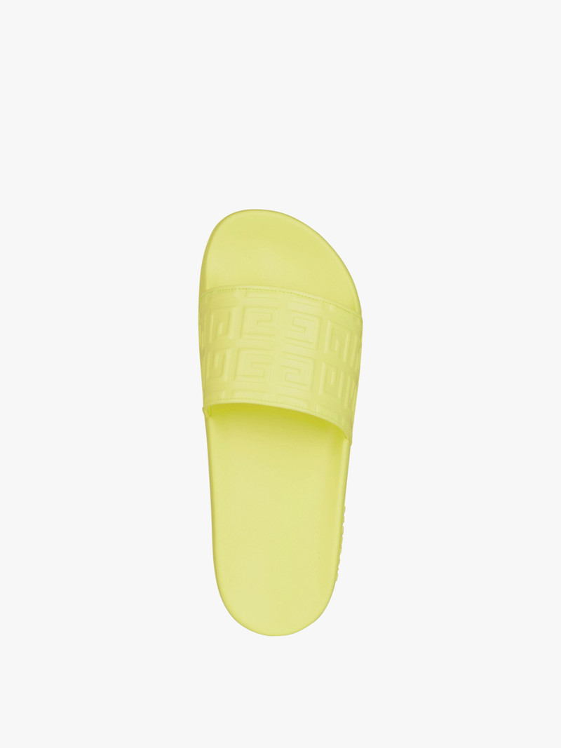 GIVENCHY PARIS FLAT SANDALS IN 4G LEATHER 4
