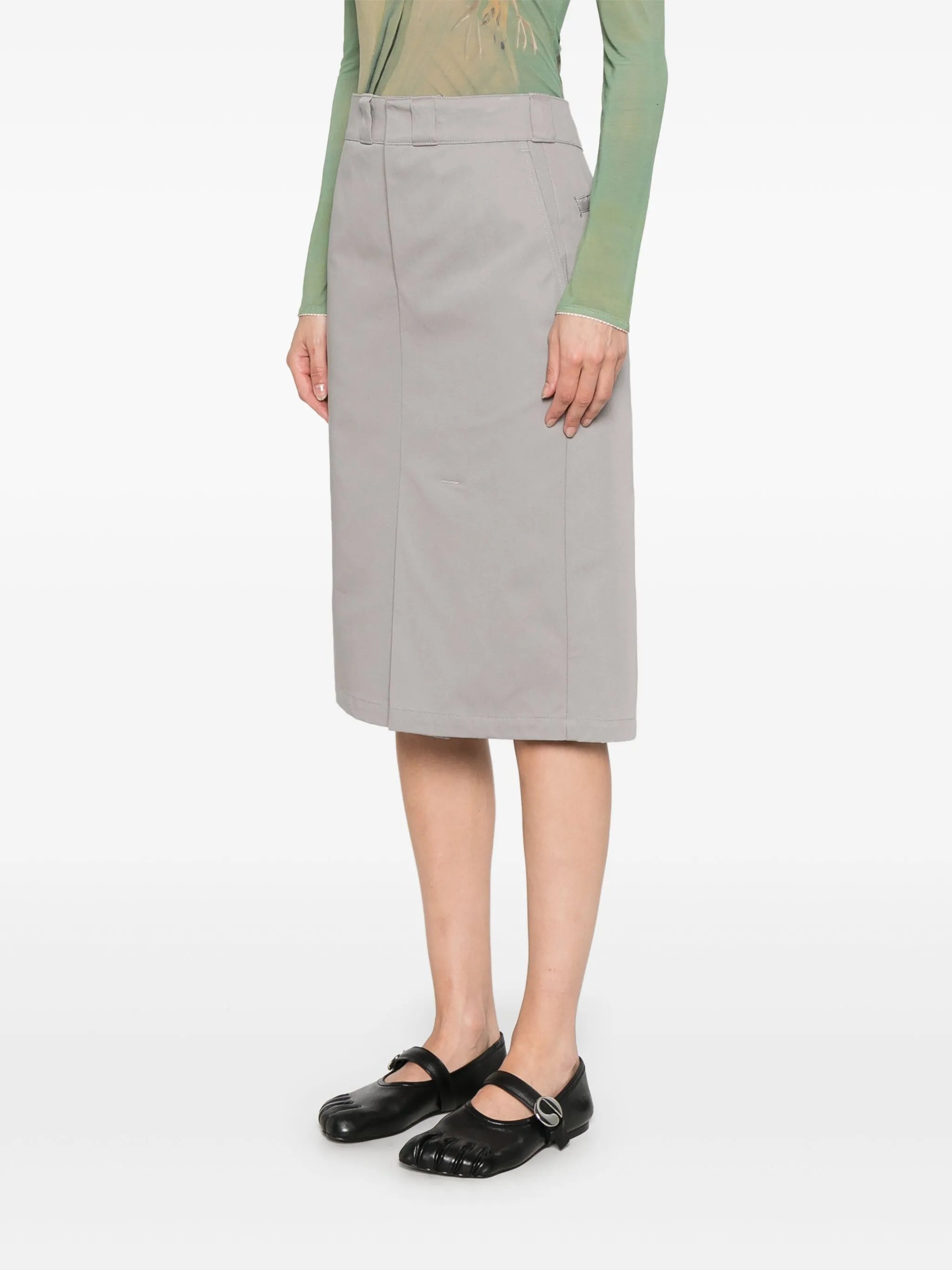 Cotton Midi Skirt - 4