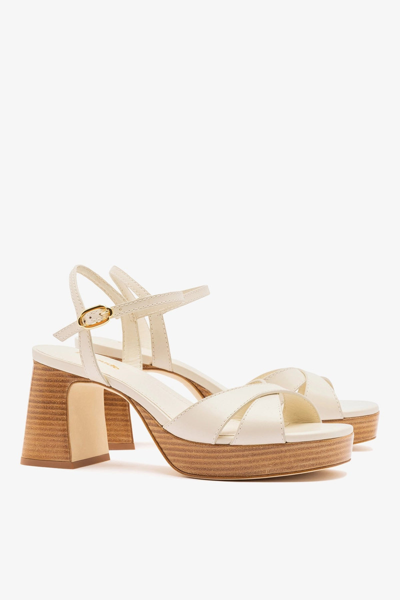 Bianca Low Sandal Ivory Leather 3