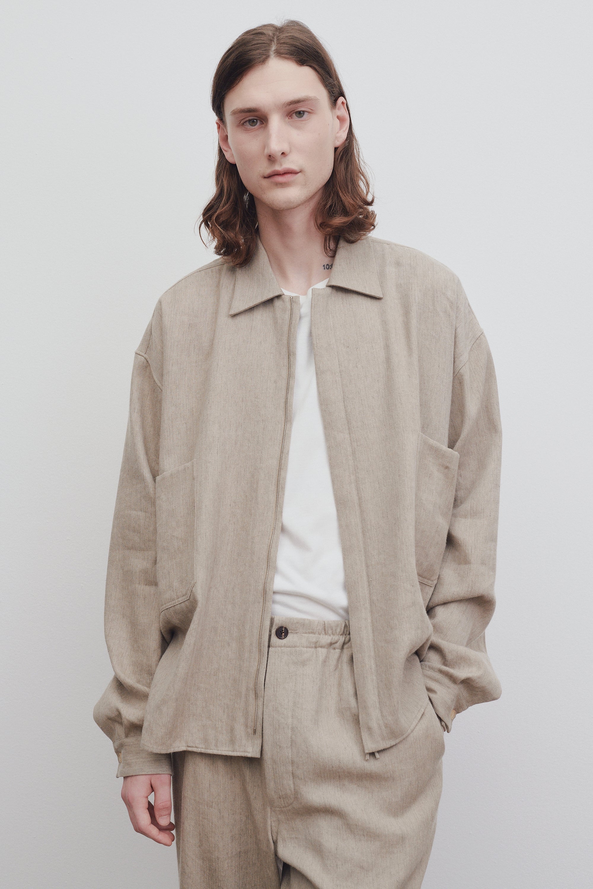 【新品】 The row Amoneto Jacket ザ・ロウ The Row Amoneto Jacket in Linen and Cashmere | REVERSIBLE
