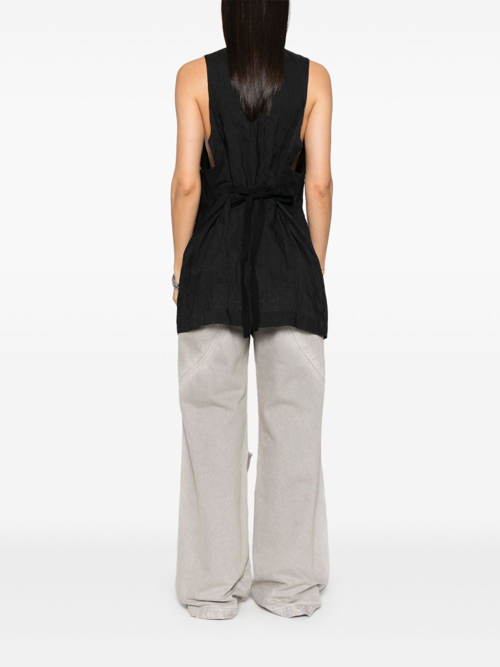 plunging-neck gilet - 4