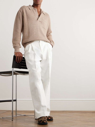 ZEGNA Ribbed Silk, Cashmere, Cotton and Linen-Blend Sweater outlook