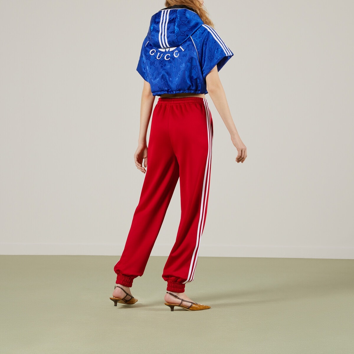 adidas x Gucci jersey jogging pant - 6
