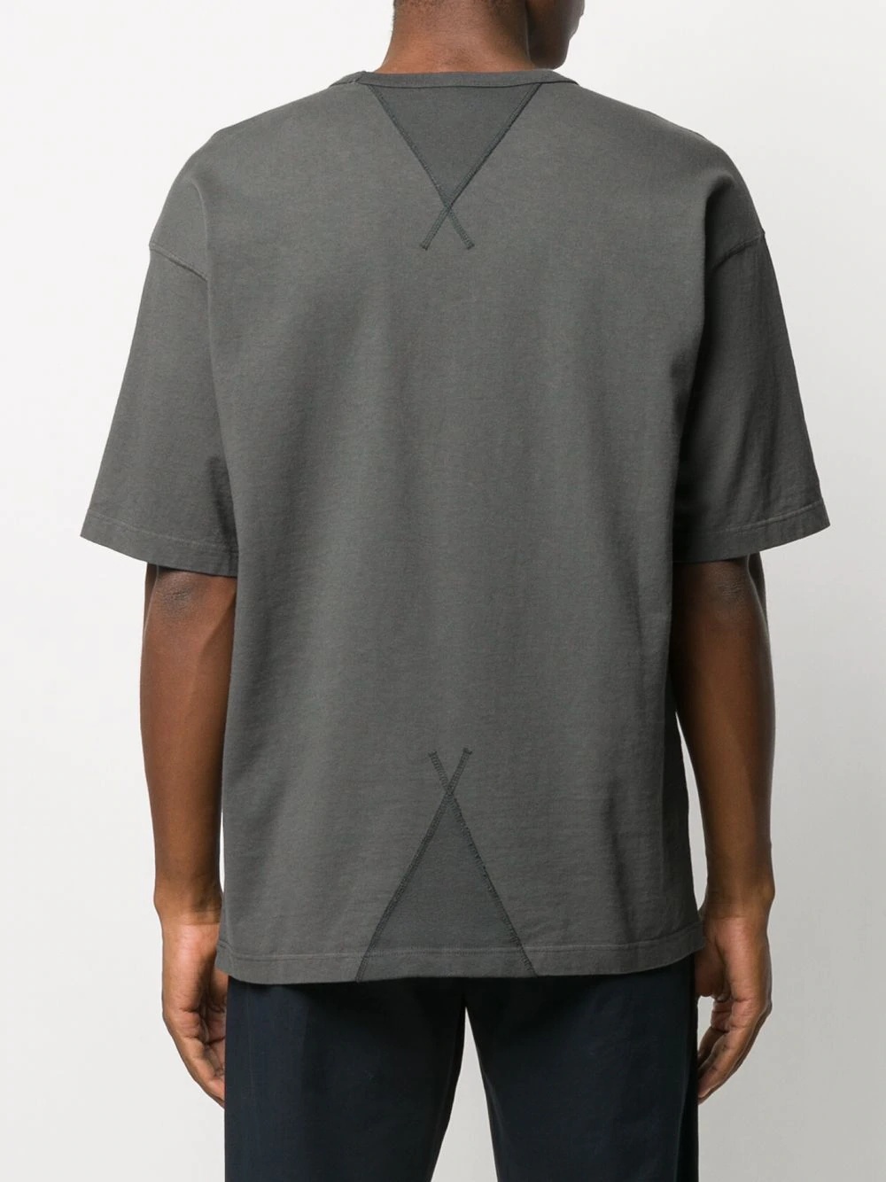 geometric-print crew neck T-Shirt  - 4